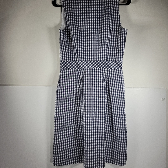 J. Crew Black and White  Gingham  Dress Black White  Sz 0 A17 - Picture 4 of 6